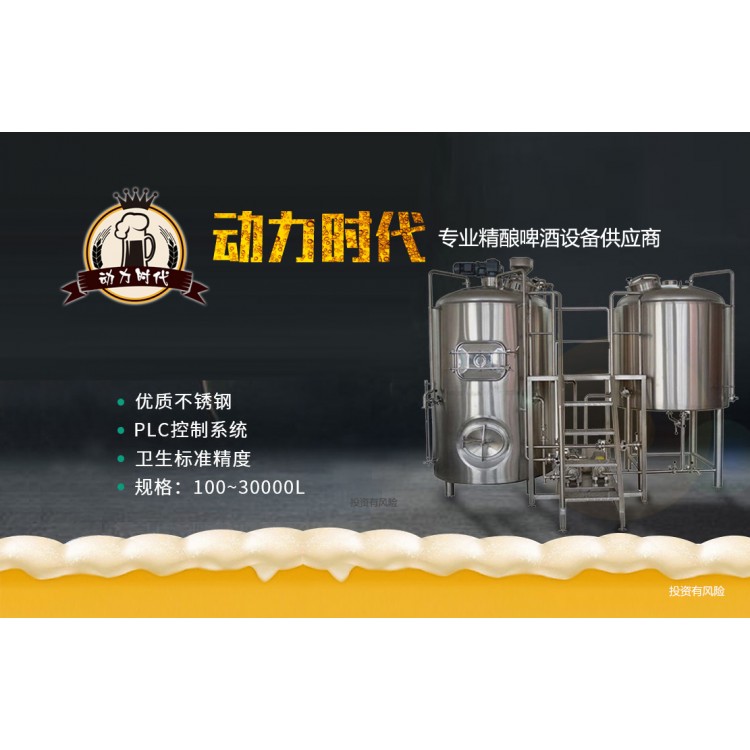 一体化酿啤酒设备500L自酿啤酒设备