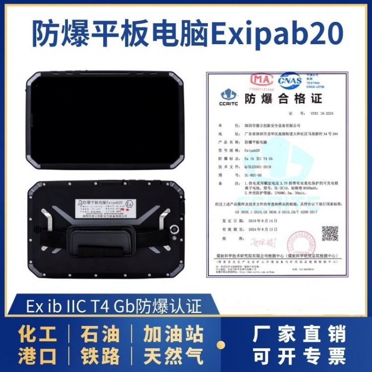 新地标环保Exipab20本安型防爆平板电脑PAD手持终端