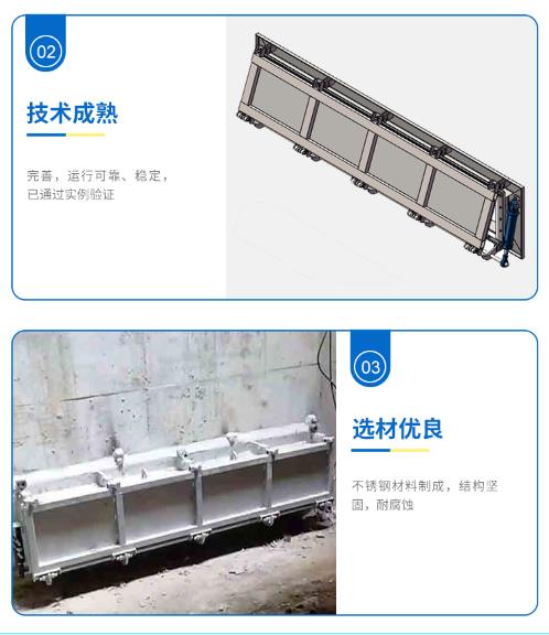 聊城蓄水池冲洗装置水力冲洗门设备