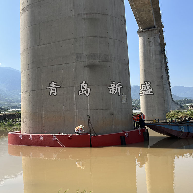 钢覆式eva柔性复合材料河道通航桥梁桥墩防撞设施聚氨酯