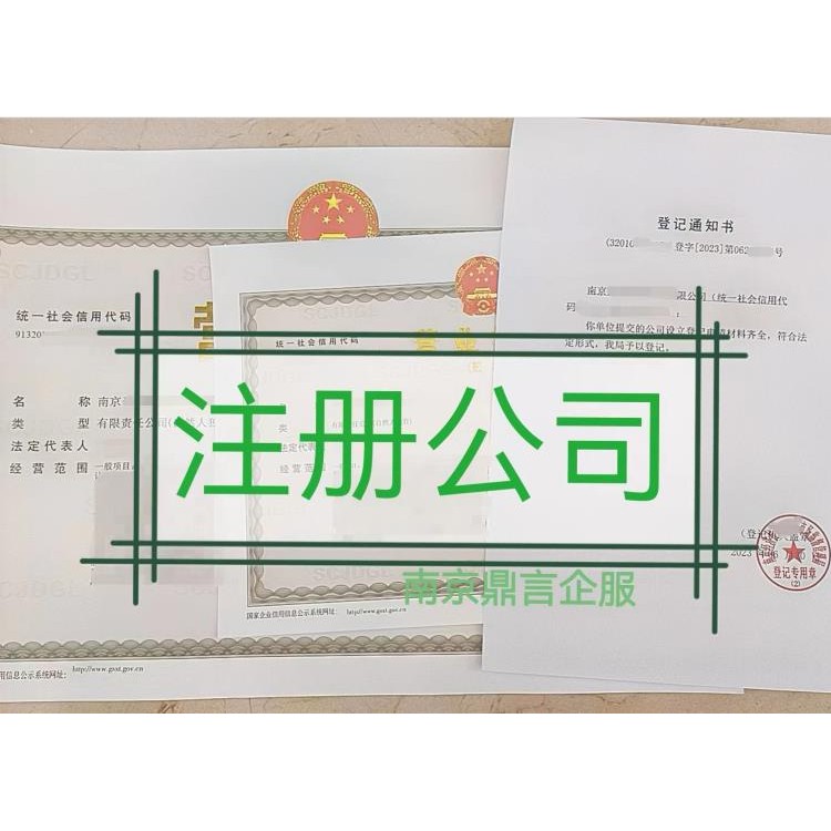 南京公司注册步骤,南京免费代办营业执照,南京鼎言企服