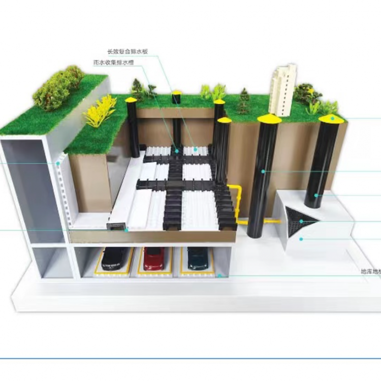 小区车库顶板虹吸零坡度排水雨水收集