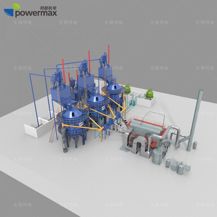 特能生物质(稻壳）气化炉供热及联产稻壳炭系统
